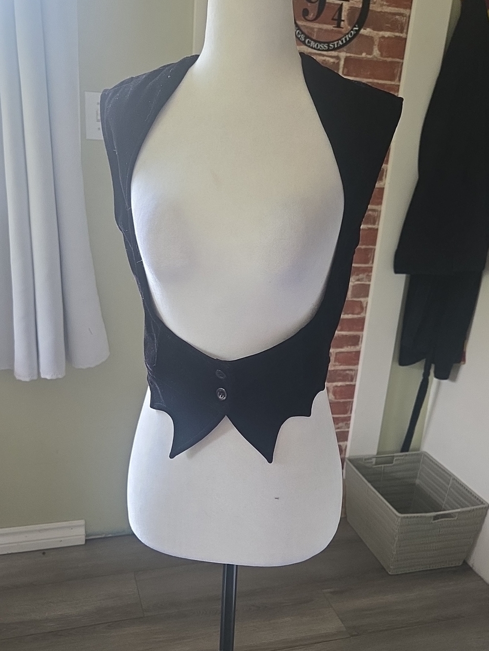 Killstar x Twin Temple Velvet Waistcoat - Picture 2 of 7